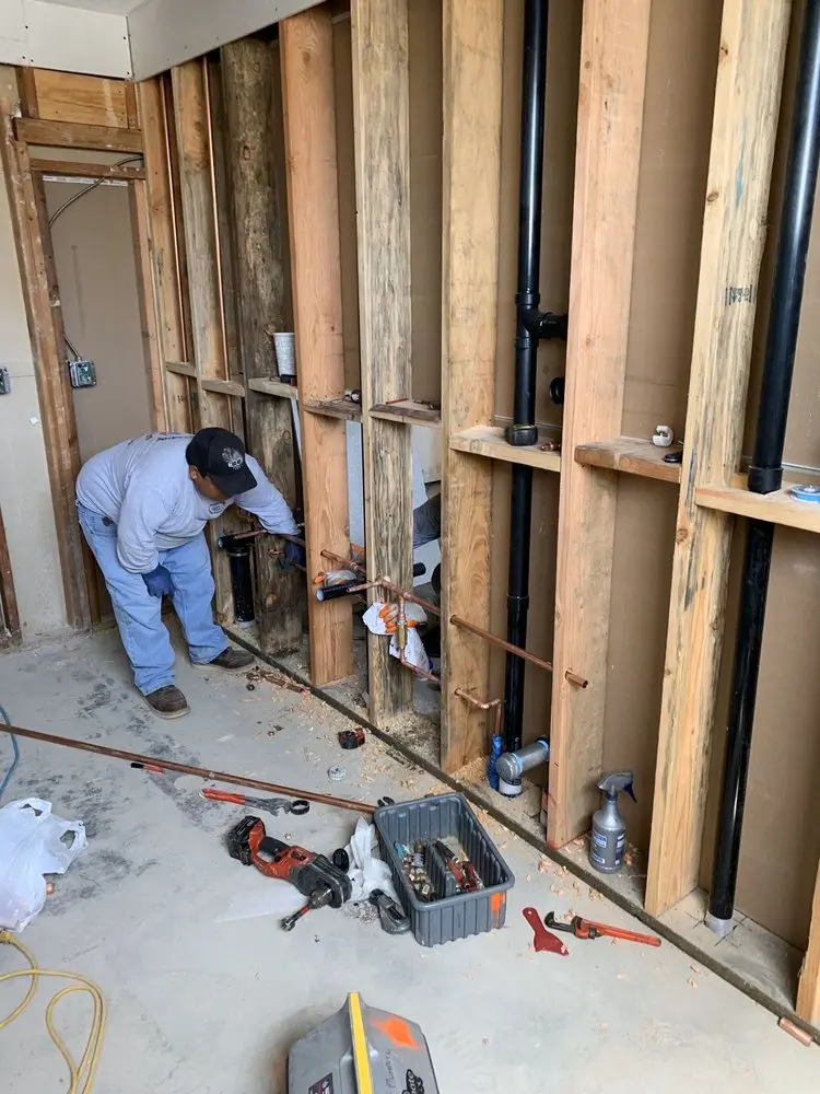 Commercial rough-in plumbing for Water Heater Replacement in Lynn Woodoaks